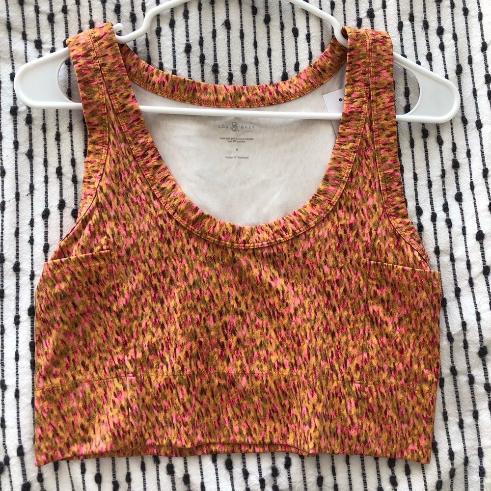 Lou & Grey petaled feel good v neck pocket bralette NWT never worn